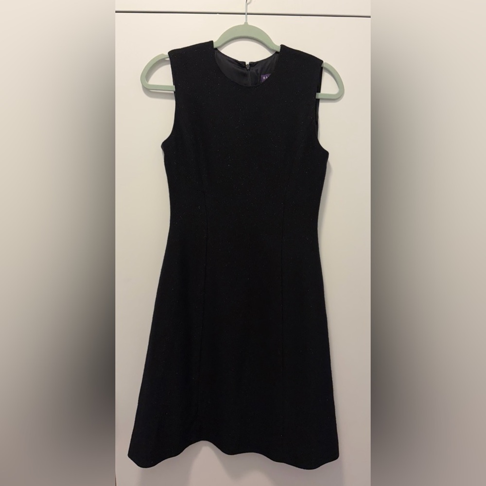 Ralph Lauren Vintage Sparkly Black Sleeveless Dress 4